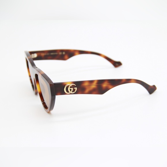 NEW GUCCI CAT EYE WOMEN HAVANA BROWN SUNGLASSES - Picture 8 of 13